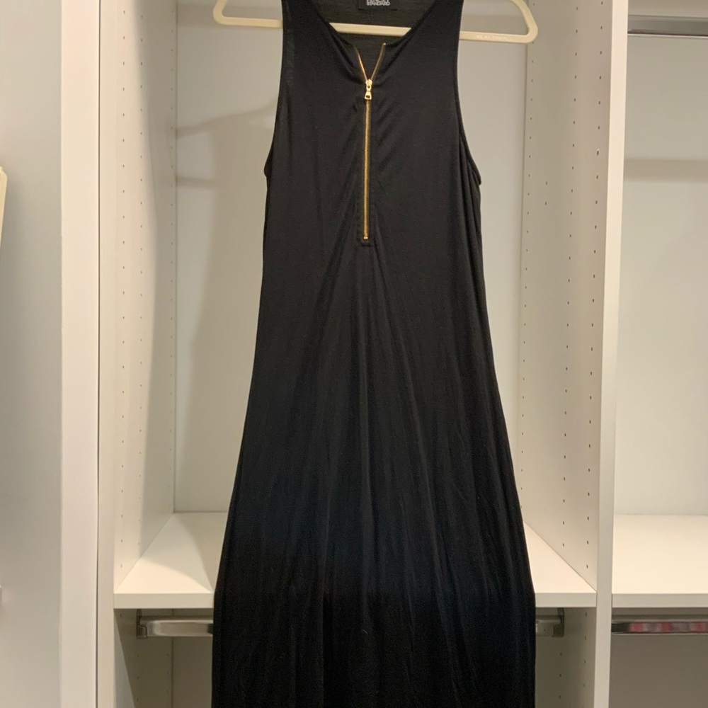 Black zipper dress